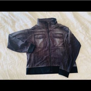 Lucy Dark Denim-Look Lightweight Jacket-Lg.